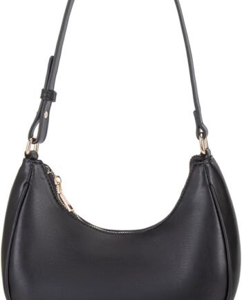 Crescent Shoulder Bags for Women Cute Hobo Tote Handbag Under  Arm Purses Mini Clutch Purse with Zipper Closure