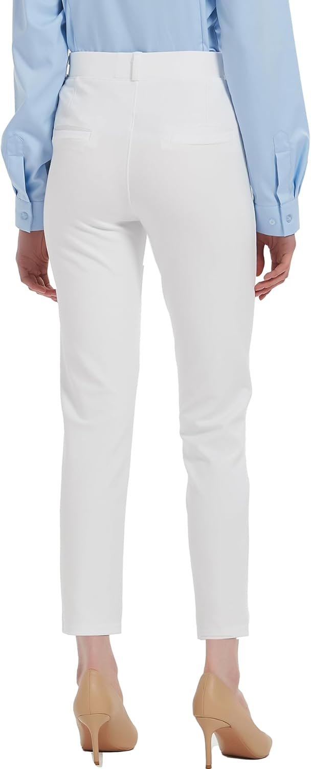 Pants for Women's Dress Stretchy Blazer Business Pull On Work Pants