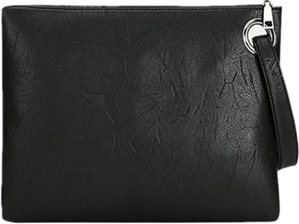 Evening Bags Purse Envelop Clutch Chain Shoulder Womens Wristlet Handbag Foldover Pouch black