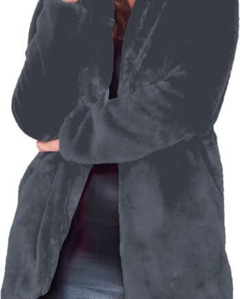 Womens Winter Warm Lapel Faux Fur With Inner Lining & Buttons Coats