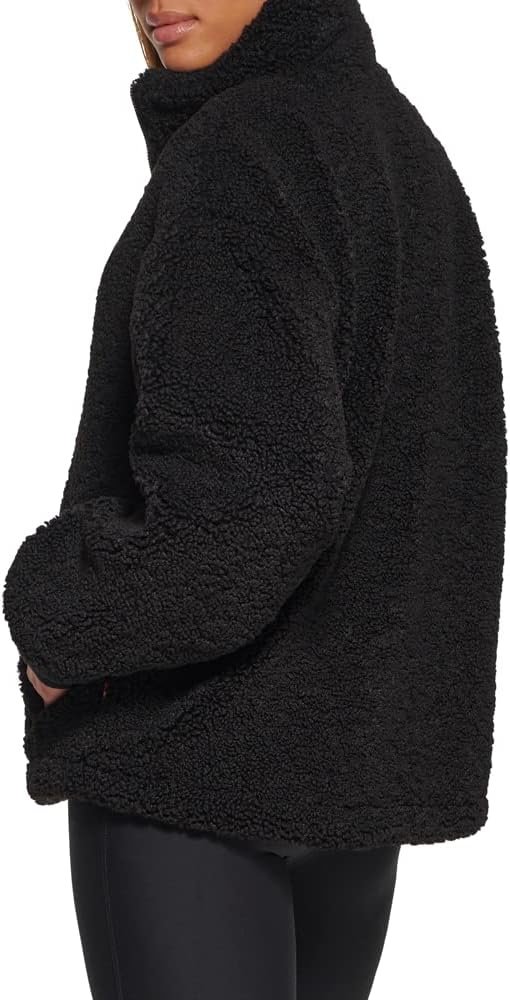 womens Zip Up Teddy Jacket (Standard & Plus Sizes)