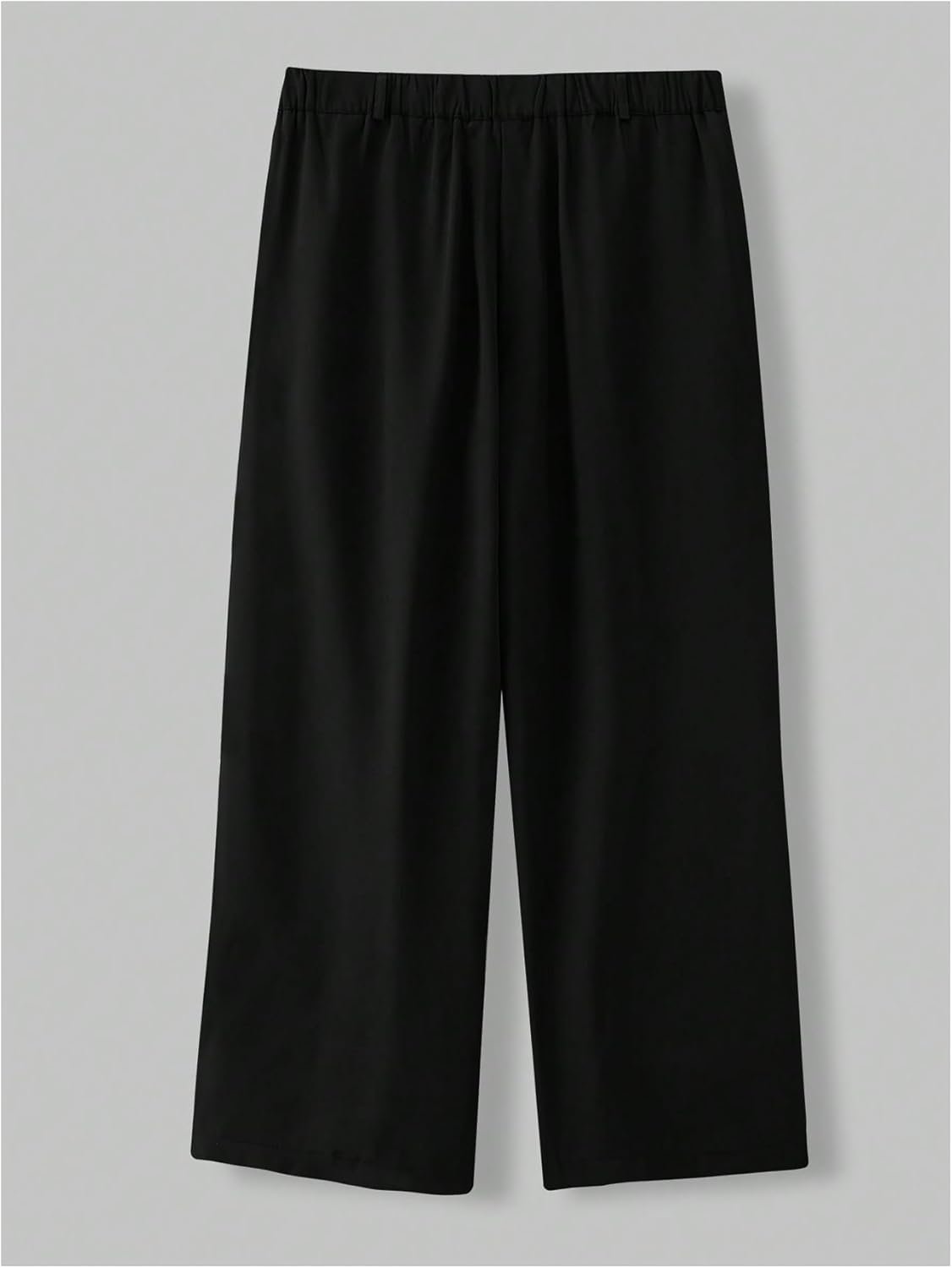 Men's Pleated Low Waist Suit Pants Office Work Wide Leg Loose Long Pants with Pocket