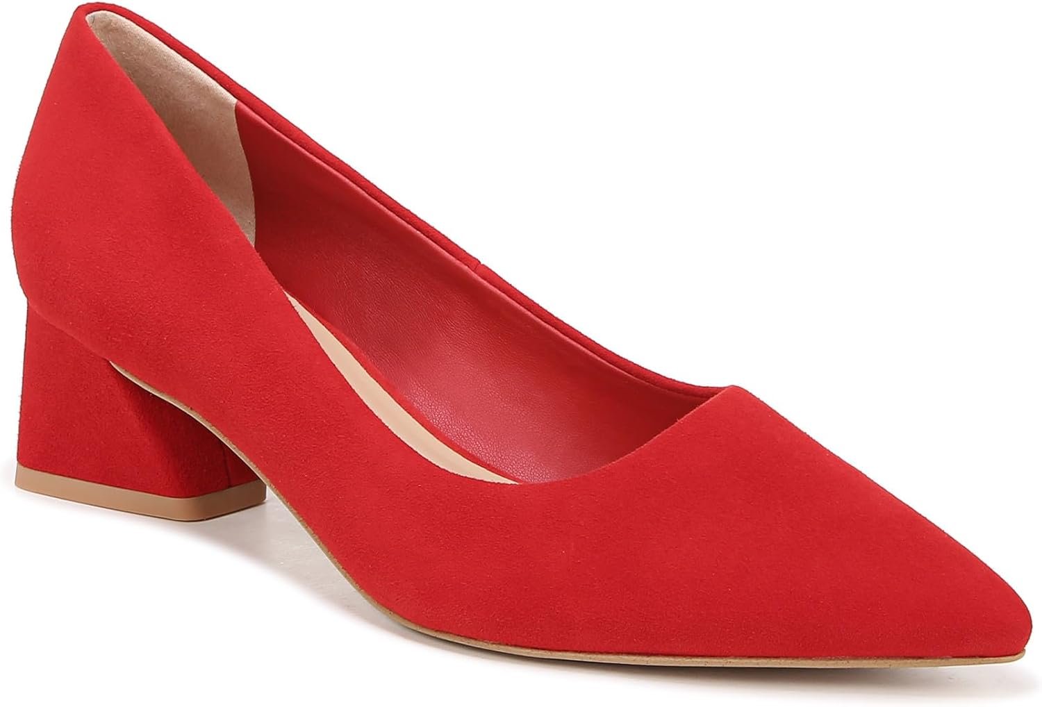 Women's Racer Pointed Toe Block Heel Pump
