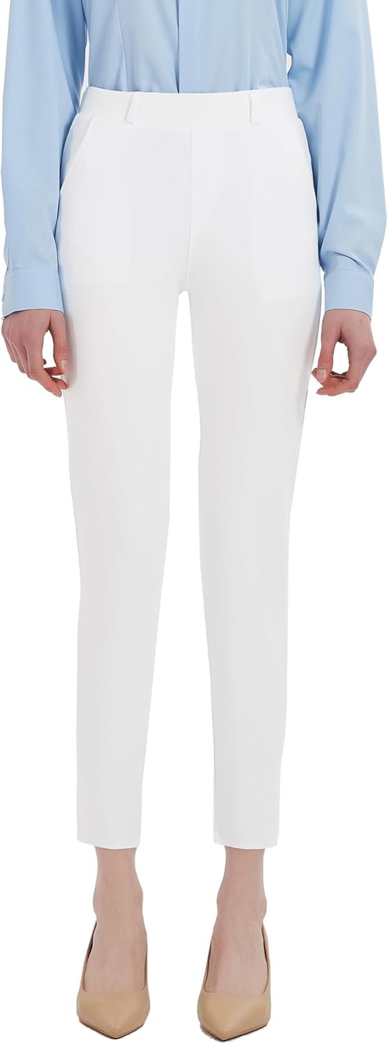 Pants for Women's Dress Stretchy Blazer Business Pull On Work Pants