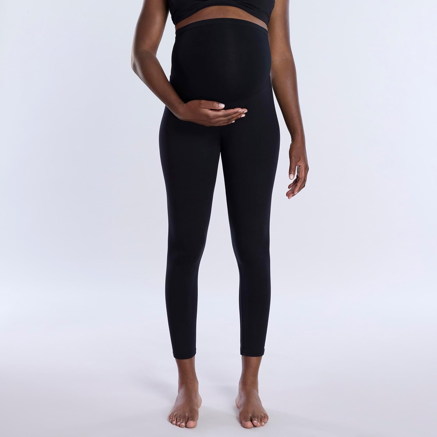 Women's Essential Stretch Full Length Secret Fit Over The Belly Pregnancy Legging