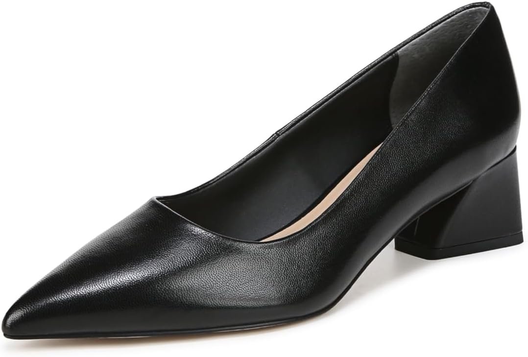 Women's Racer Pointed Toe Block Heel Pump