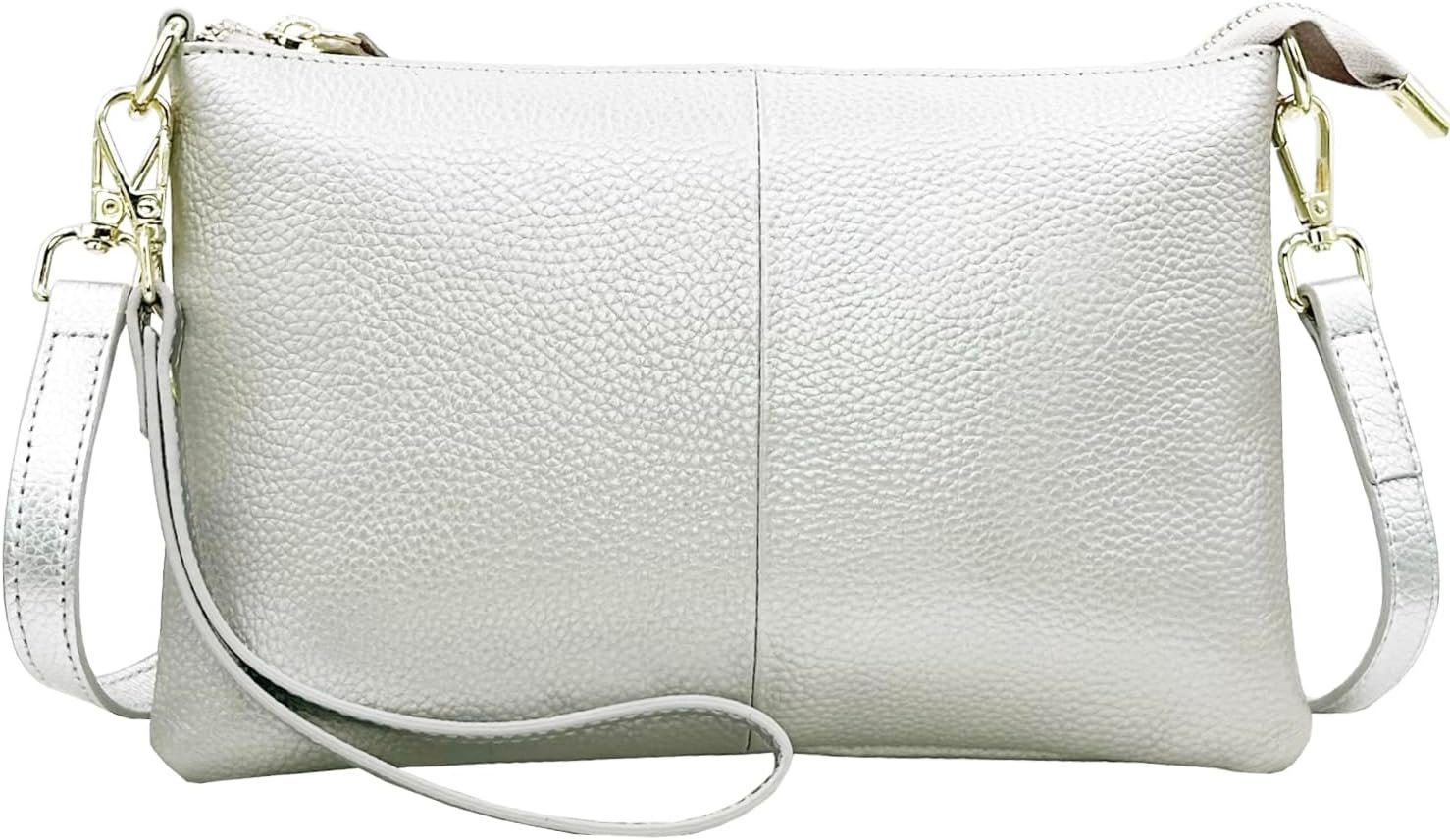 Leather Wristlet Wallet Clutch Purses For Women Small Crossbody Phone Bags