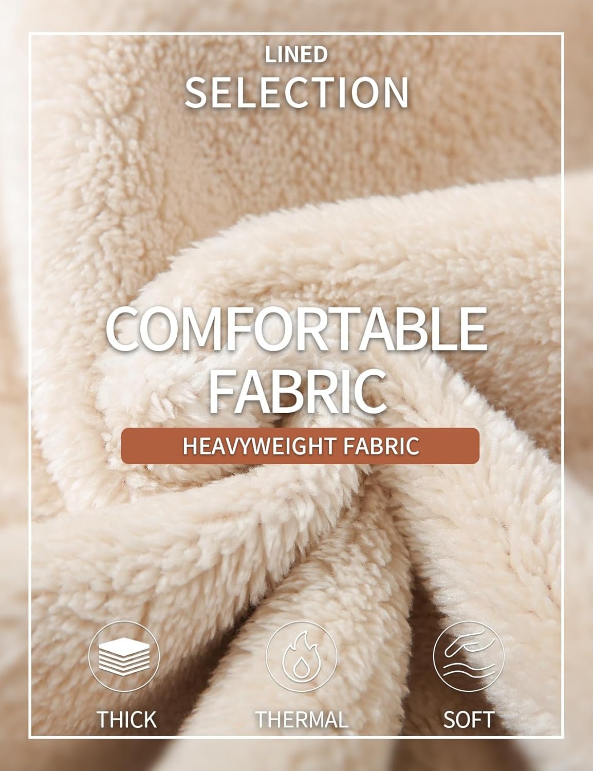Men's Warm Crewneck Sherpa Lined Fleece Sweatshirt Pullover Tops