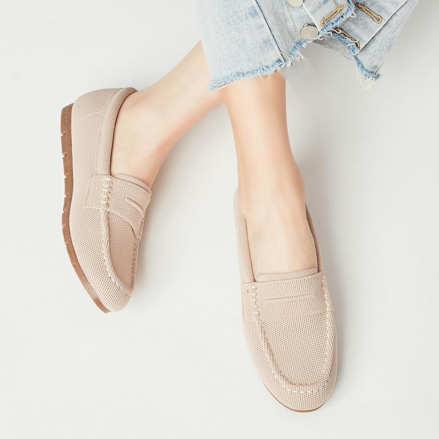 Loafers for Women Comfortable Slip on Work Flats Shoes Womens Dressy Casual Walking Shoes