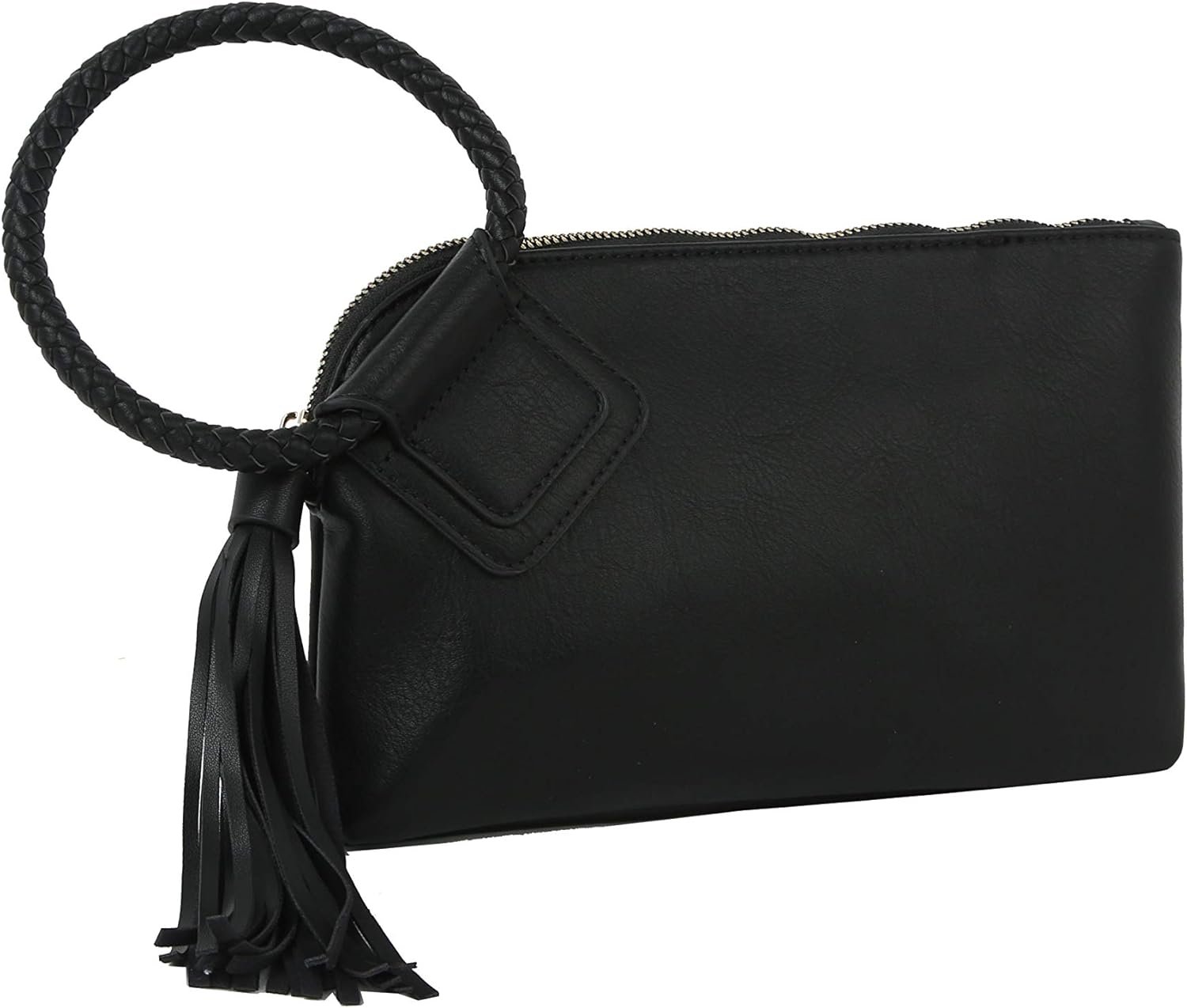 Womens Clutch Purse Wristlet Wallet Evening w/Hand Strap Casual Formal Vegan Leather -