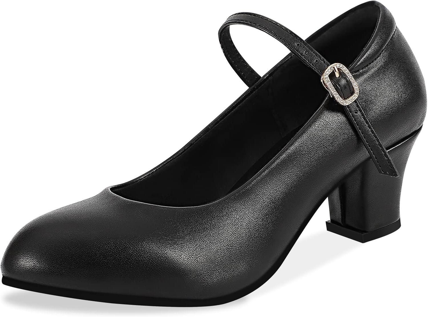 Women's Character Shoes Wedding Ankle Strap Heels Latin Dance Pumps
