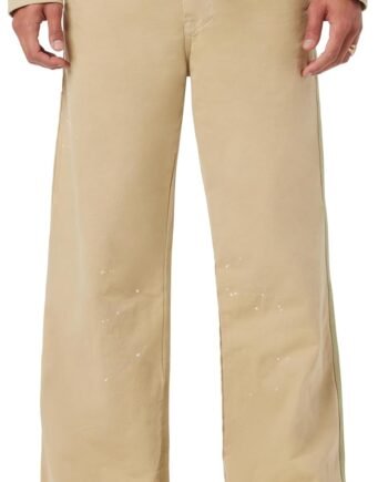 mens  Loose Fit Wide Leg Denim Pant