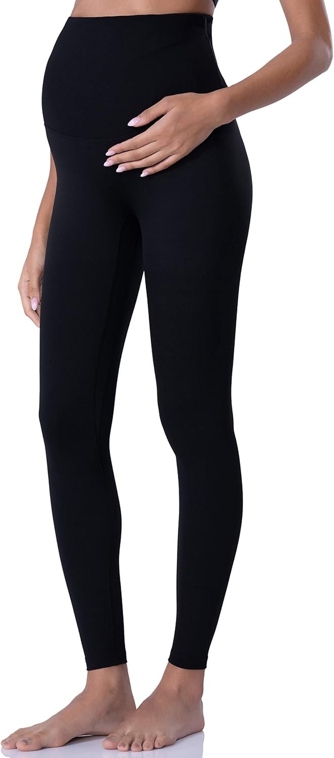 Women's Maternity Leggings Over The Belly Pregnancy Yoga Pants Active Wear Workout Leggings