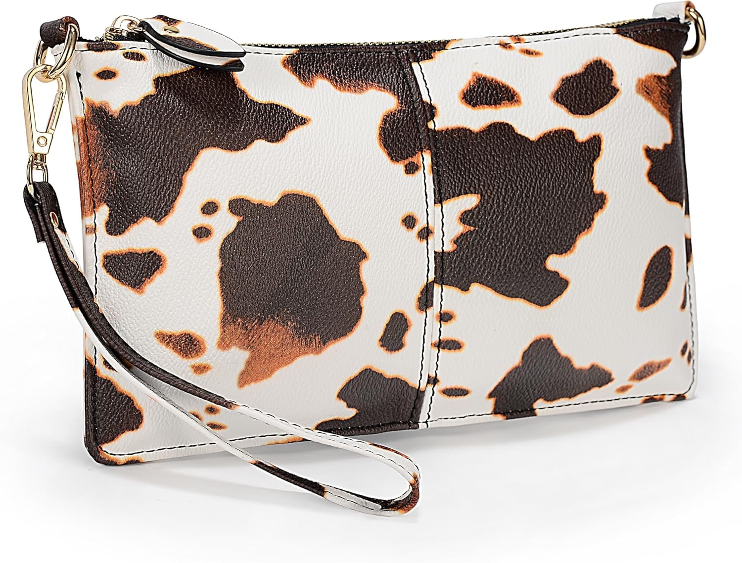 Genuine Leather Wristlet Handbags Purses Cell Phone Pocket Clutch Wallet Crossbody Bags for Women