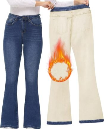 Women's Black Bell Bottom Jeans for Women Flare Jeans High Waist Bootcut Jeans for Women Stretch Bell Bottom Pants