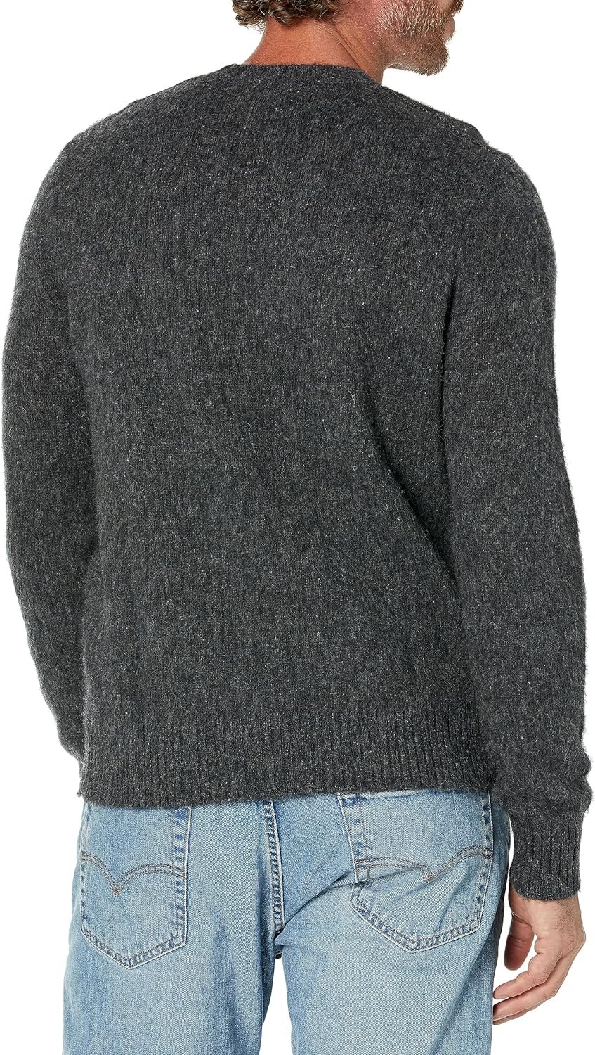 Mens Brushed Wool Crew Neck Sweater
