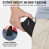 Business simple two-fold multi-card slot large capacity wallet