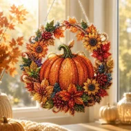 🎁 Hot Sale 49% OFF 🔥Pumpkin Diamond Art DIY Hanging Ornament Kit - Image 2