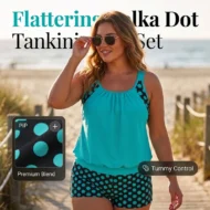 👙 50% OFF NOW ! 💐 Women's Polka Dot Two Piece Swimsuit – Cute Dot Pattern, Comfort Fit & Stylish Beach Wear ☀️