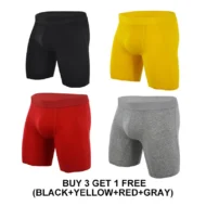 Men's Mid-Waist Stretch Sports Flat Briefs - Image 19