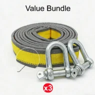 8-Ton Tow Rope with U-Shackle Hooks - Image 8
