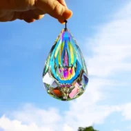 120 mm AB-colored hanging crystal prism suncatcher - Image 3