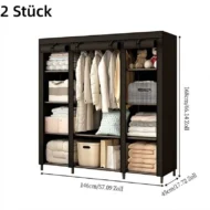 🔥Last Day Sale 49%🔥Easy-to-assemble wardrobe made of non-woven fabric - Image 3