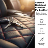 Universal PU Leather Car Seat Cushion - Image 2