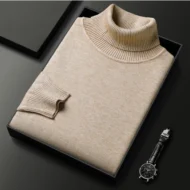 🎄Hot Sales - 49% OFF🎁Men's Solid Color Premium Cashmere Sweater - Image 3