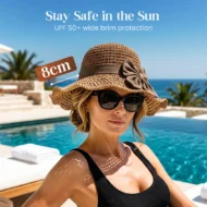 💥Hot Sales-49% OFF🔥Elegant Woven Straw Sun Hat with Bow - Image 4