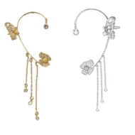 💕Simple ear clips with butterfly and flower motifs & tassels🌸🦋 - Image 20