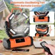 🏆HOT SALE 50%OFF🍃Portable Oscillating Fan with Remote Control - Image 5
