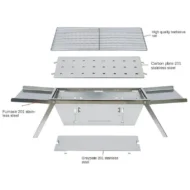 🔥Hot Sale 50% 0FF🔥Stainless Steel Folding Outdoor Barbecue - Image 11