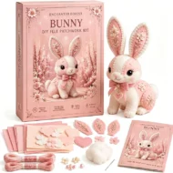 🎀50% OFF🎁Pink Enchanted Forest DIY Felt Patchwork Kit - Image 4