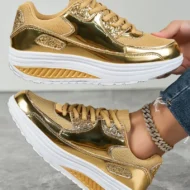 🍂End-of-Fall Specials🍂Women’s Trendy Casual Sparkling Style Platform Sneakers✨ - Image 4