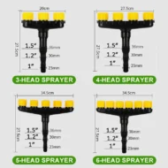 [Super Large Spray] Multi-sprayer Strong Pressure Irrigation Nozzle - Image 9