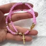 Double-Wrap Rosary Beaded Bracelet - Image 21