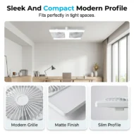 📢📢50% OFF !!!⏰Modern 2-in-1 LED Ceiling Fan Light - Image 5