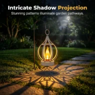 Realistic Flame Solar Hanging Lantern - Image 3