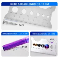 💥Hot Sale 50% OFF🎉Stainless Steel Double-Sided Bolt Gauge Card - Image 9