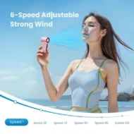 🌬️ LIMITED-TIME 50% OFF! ✨ Turbo Handheld Fan – LED Display, 6 Speeds, 3000mAh 🔋 - Image 23