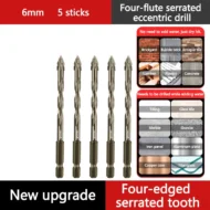 🏆Flash Sale⚡ 50K+ SOLD! 💥High-Strength 4-Flute Serrated Eccentric Drill Bit Kit - Image 16