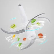 Electric Food Chopper, 2 Gears Speed & 4 Blades - Image 6