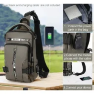 Stylish Casual Shoulder Multifunctional Crossbody Bag - Image 3