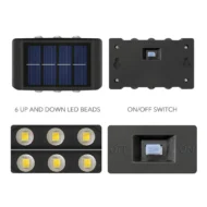 Solar Powered Up & Down Wall Light - Image 5