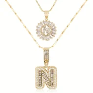 🎁New Year Sale 50% OFF💖2 Pack - Initial Letter Pendant Necklaces - Image 48