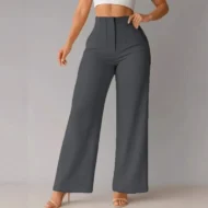 Women’s Solid Color Casual Wide Leg Pants - Image 10