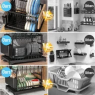 🔥 40% OFF🍽️2-Tier Dish Drying Rack with Drainboard - Image 3