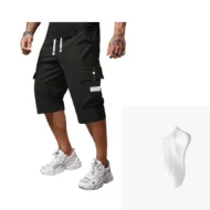 ⏳LAST DAY SALE 60% OFF !!📢Men's Casual Drawstring Capri Cargo Pants - Image 15