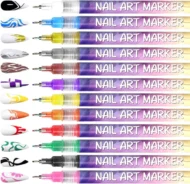 🎁Hot Sale 50% OFF⏳🎨12 Colors Nail Art Pens Set - Image 2